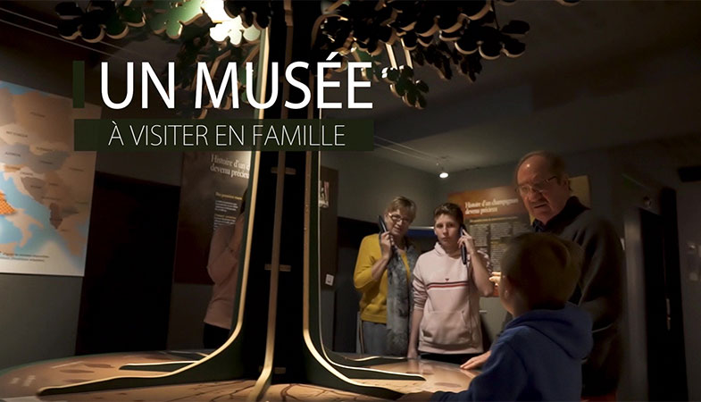 Visite en famille au musée de la truffe